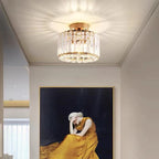 Square Crystal Ceiling Light Fixture