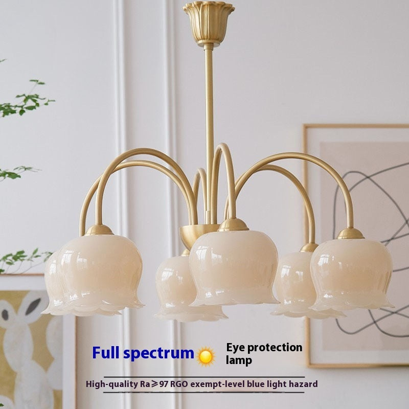 Vintage Flower Chandelier Light for Living Room