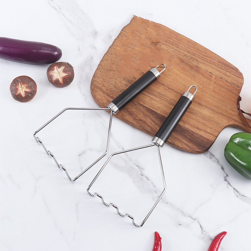 Stainless Steel Potato Press Non-slip Handle Potato Press Masher