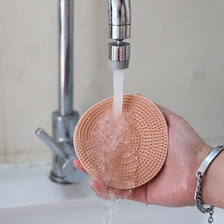 Silicone Bath Brush Pure Silicone Soft Facial Brush Three-finger Bath Brush