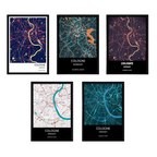 Creative Home Decor City Poster Canvas Painting