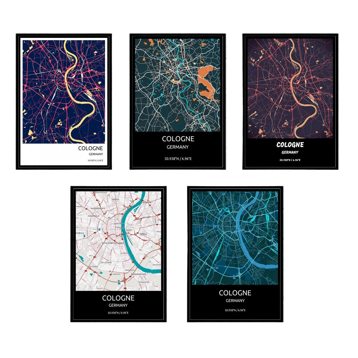 Creative Home Decor City Poster Canvas Painting