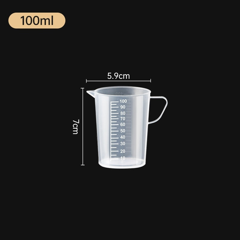 Measuring Cup Thickened Plastic Tape Graduated Glass Experiment Measuring Cup Beaker Measuring Cylinder Scale Plastic Cup
