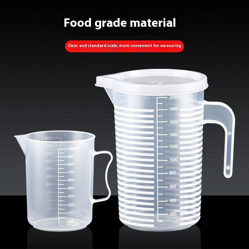 Measuring Cup Thickened Plastic Tape Graduated Glass Experiment Measuring Cup Beaker Measuring Cylinder Scale Plastic Cup