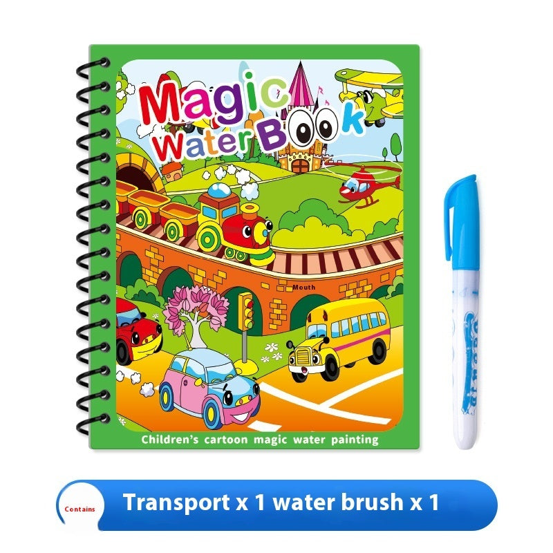 Children's Kindergarten Magic Painting Water Repeated Graffiti Watercolor Painting Book Album