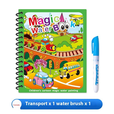 Children's Kindergarten Magic Painting Water Repeated Graffiti Watercolor Painting Book Album