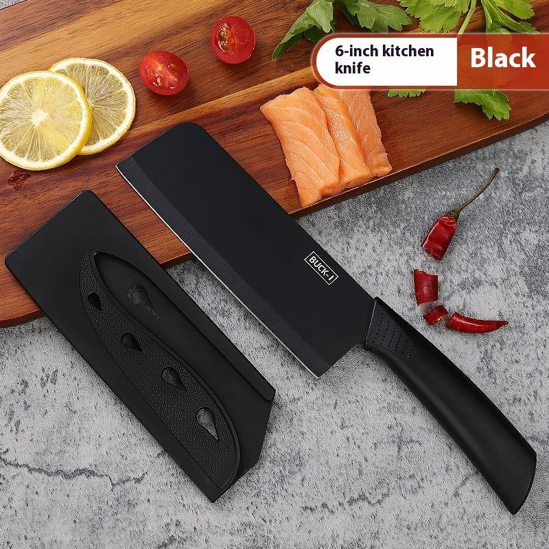Black Steel Household Tools Kitchen Knife
