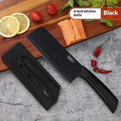 Black Steel Household Tools Kitchen Knife