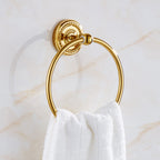 European-style Golden Towel Rack Bath Towel Rack Copper