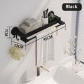 Bathroom Storage Rack Plastic Punch-free Bath Towel Rack