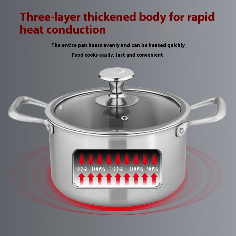 Light Luxury Pure Titanium Soup Pot Without Coating