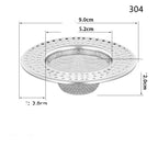 Floor Drain Filter Bathroom Hair Bath Room Sewer Anti-blocking Stainless Steel