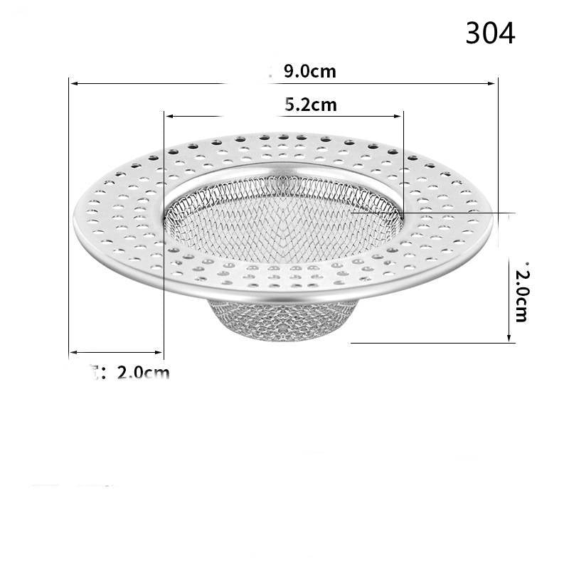 Floor Drain Filter Bathroom Hair Bath Room Sewer Anti-blocking Stainless Steel