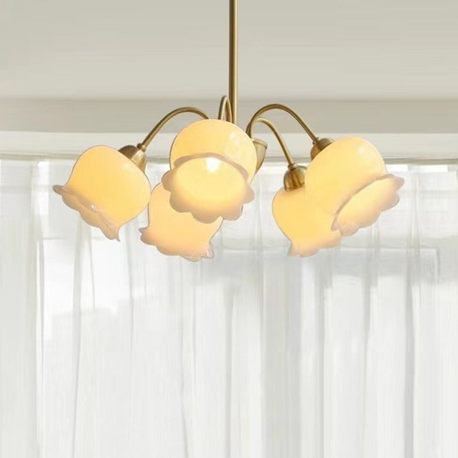 Vintage Flower Chandelier Light for Living Room
