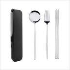 Cutlery Black and Gold Stainless Steel Set.