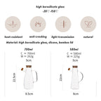 Glass transparent soy sauce vinegar bottle