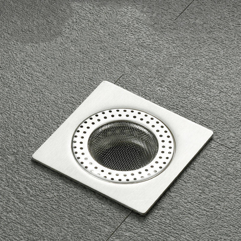 Floor Drain Filter Bathroom Hair Bath Room Sewer Anti-blocking Stainless Steel
