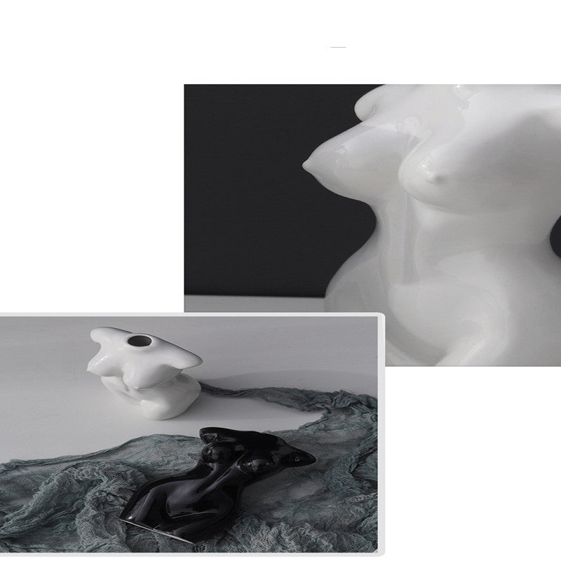 Nordic Ins Kardashian Nude Female Dried Flower Arrangement Art