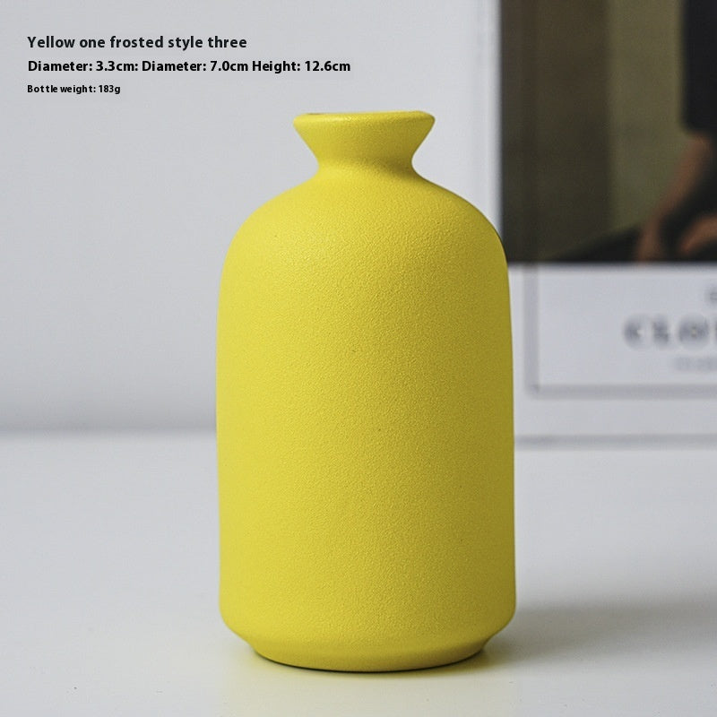 Yellow Ceramic Vases