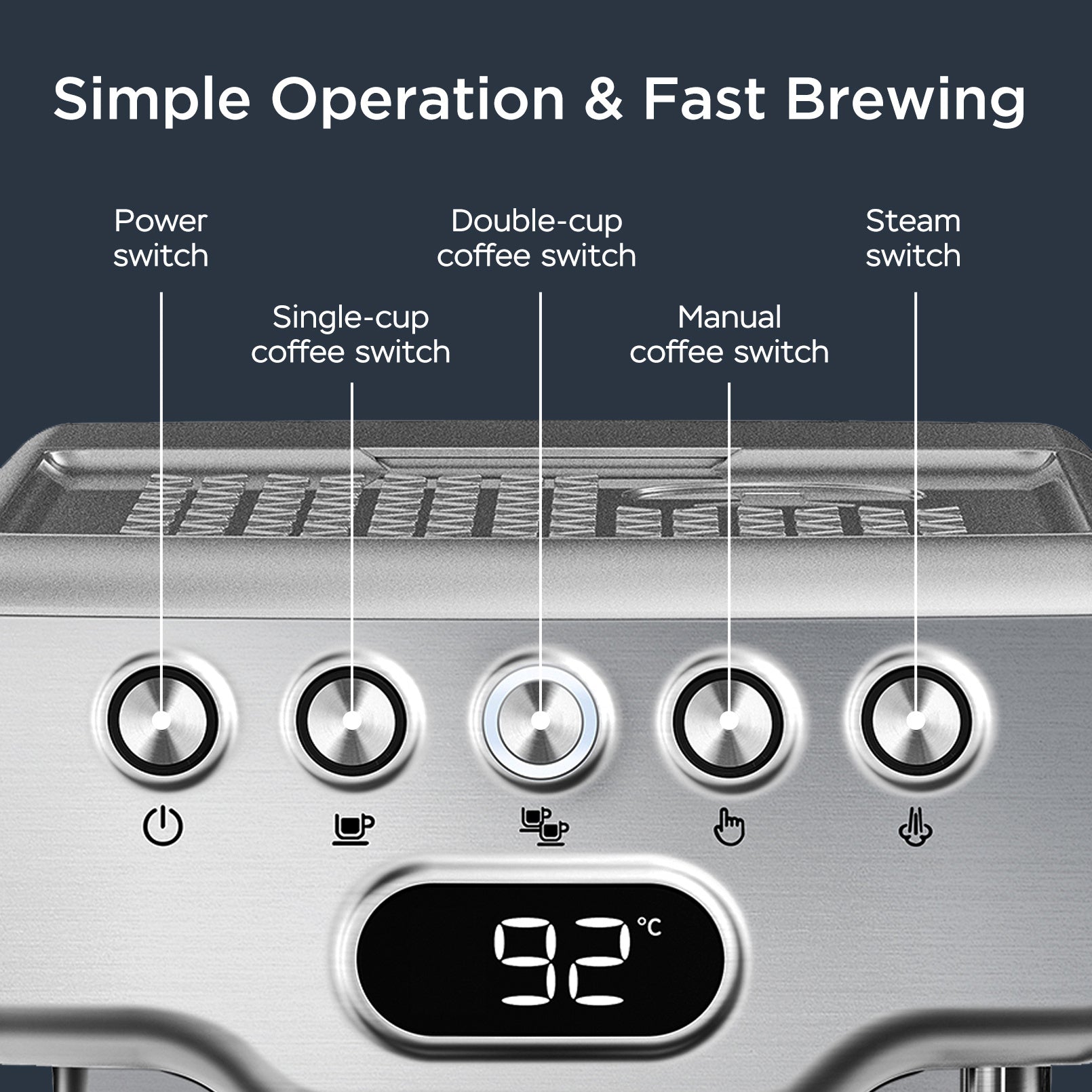 Geek Chef 20 Bar Espresso Machine