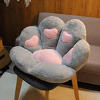 Cute Cat Paw Pillows Plush Chair