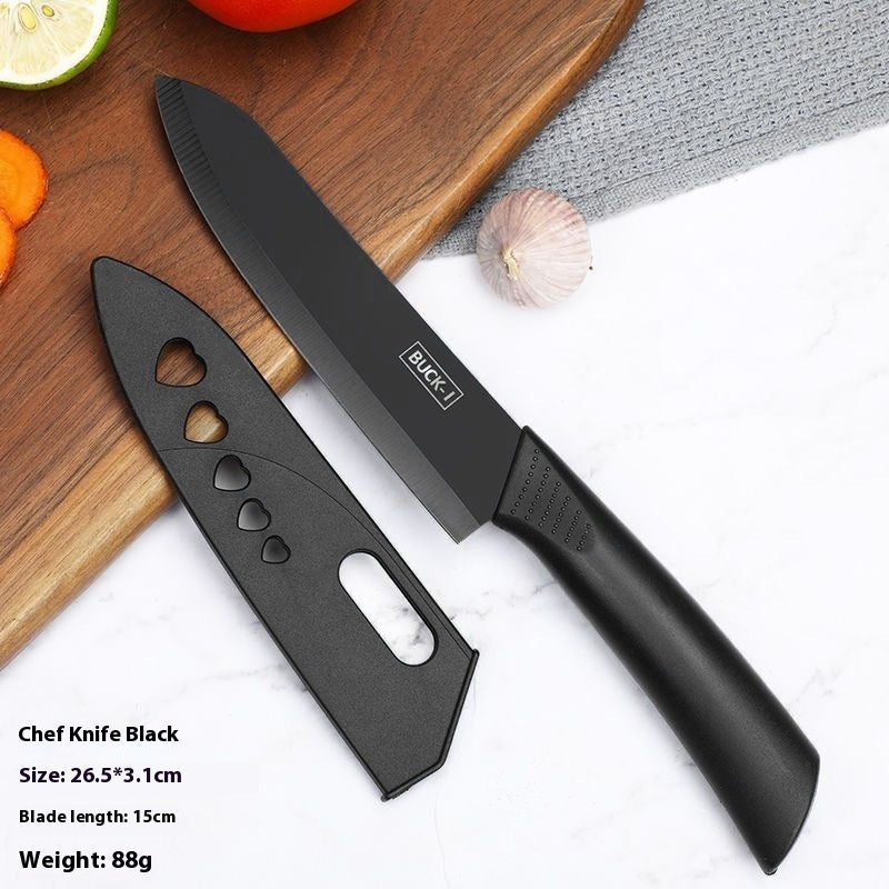 Black Steel Household Tools Kitchen Knife