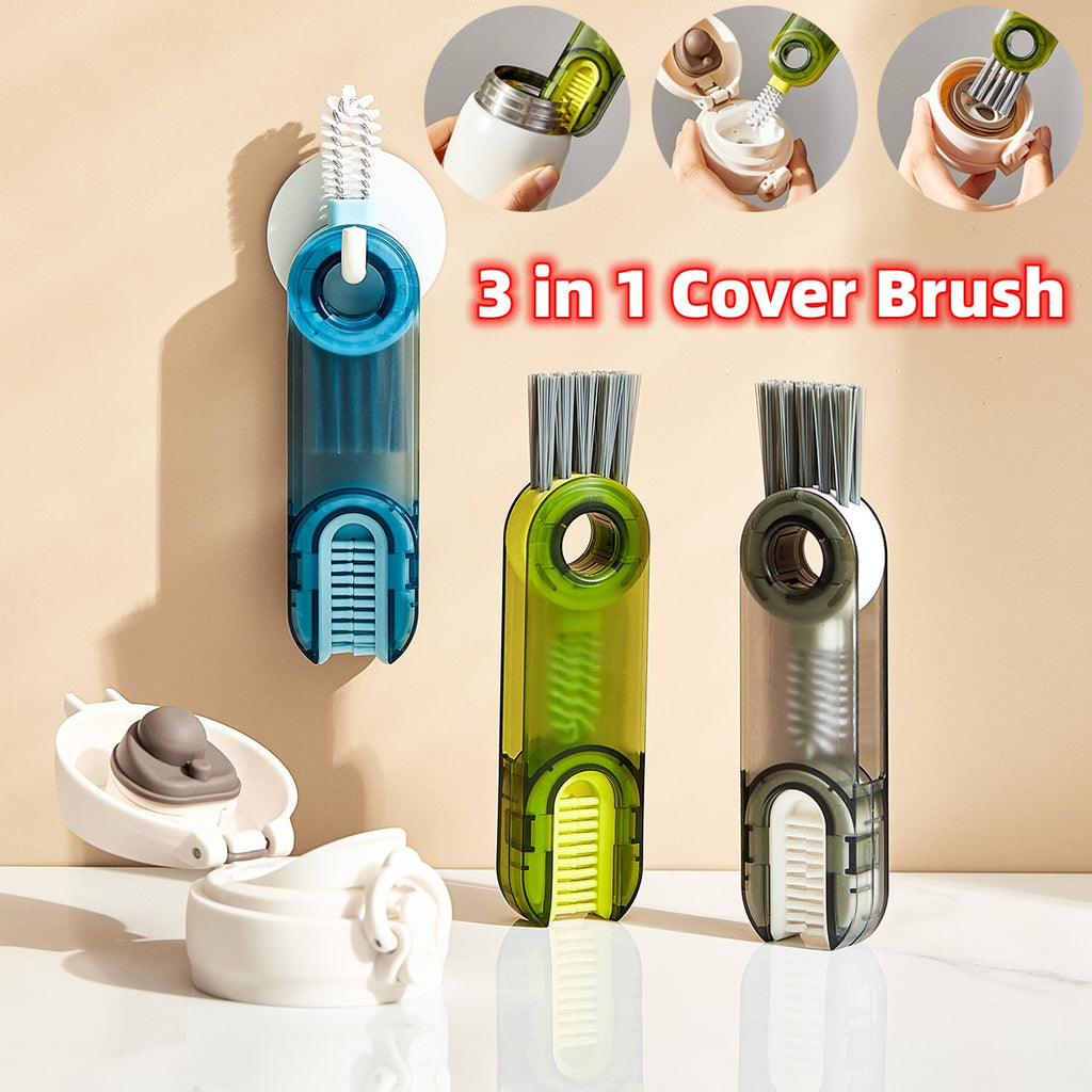 3-in-1 Bottle Cup Lid Brush Straw Cleaner.