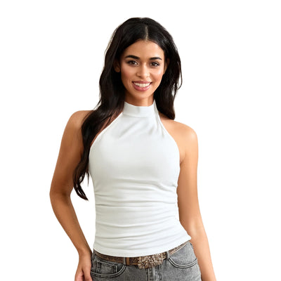 Lirianne – Mouwloos Topje met Trendy Snit