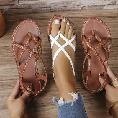 Melora – Gevlochten Teensandalen voor de Zomer