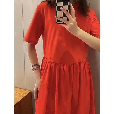 Aureleen – Losvallende Katoenen Jurk in Vintage Stijl