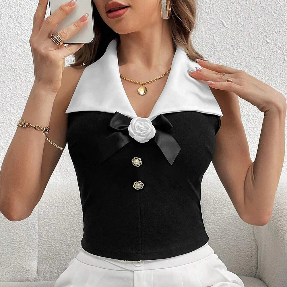 Tessiva – Casual Chic Top met Borduursels