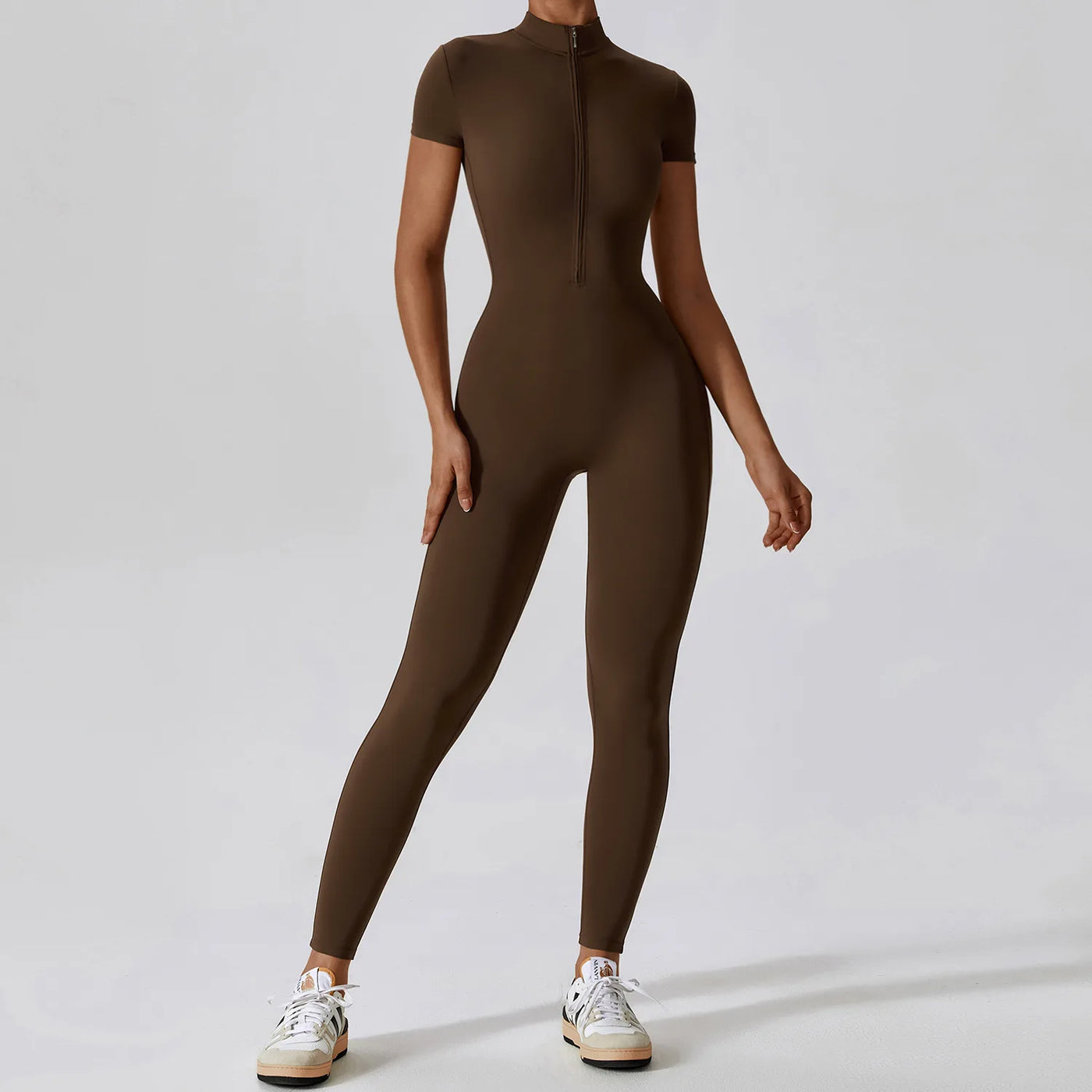 Zavira – Yoga Jumpsuit met Rits en Push-up Effect