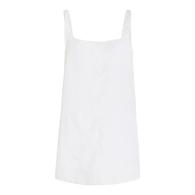 Noevia – Linnen topjes met Vierkante Hals en Zakken