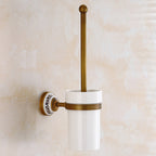 European Style Towel Pendant Set Antique Bath Towel Full Copper Towel Rack Set