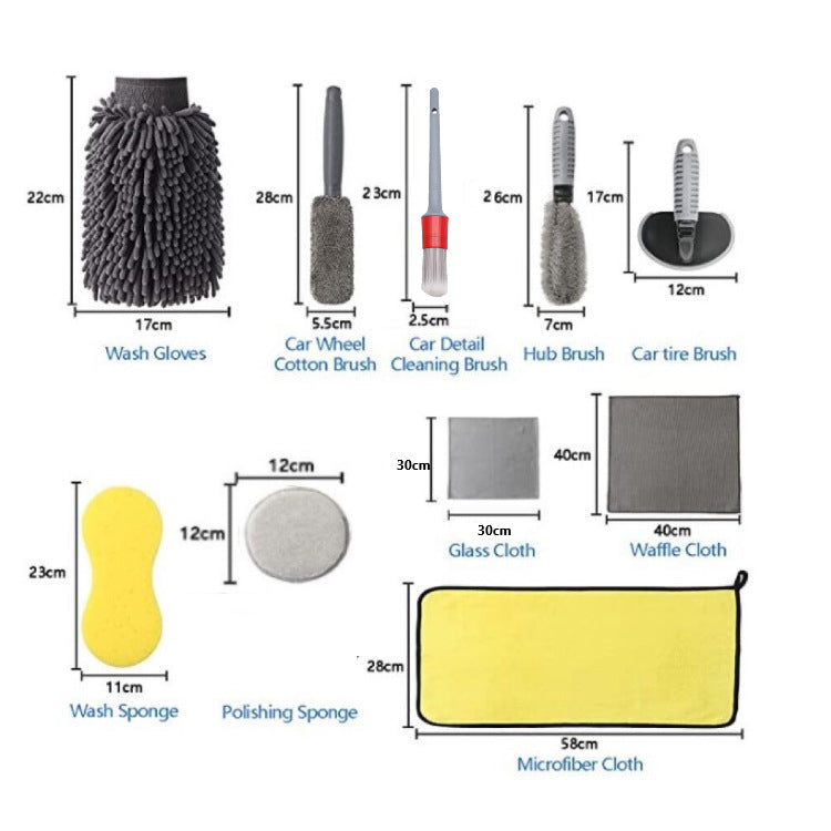 12-piece Car Cleaning and Detailing Kit