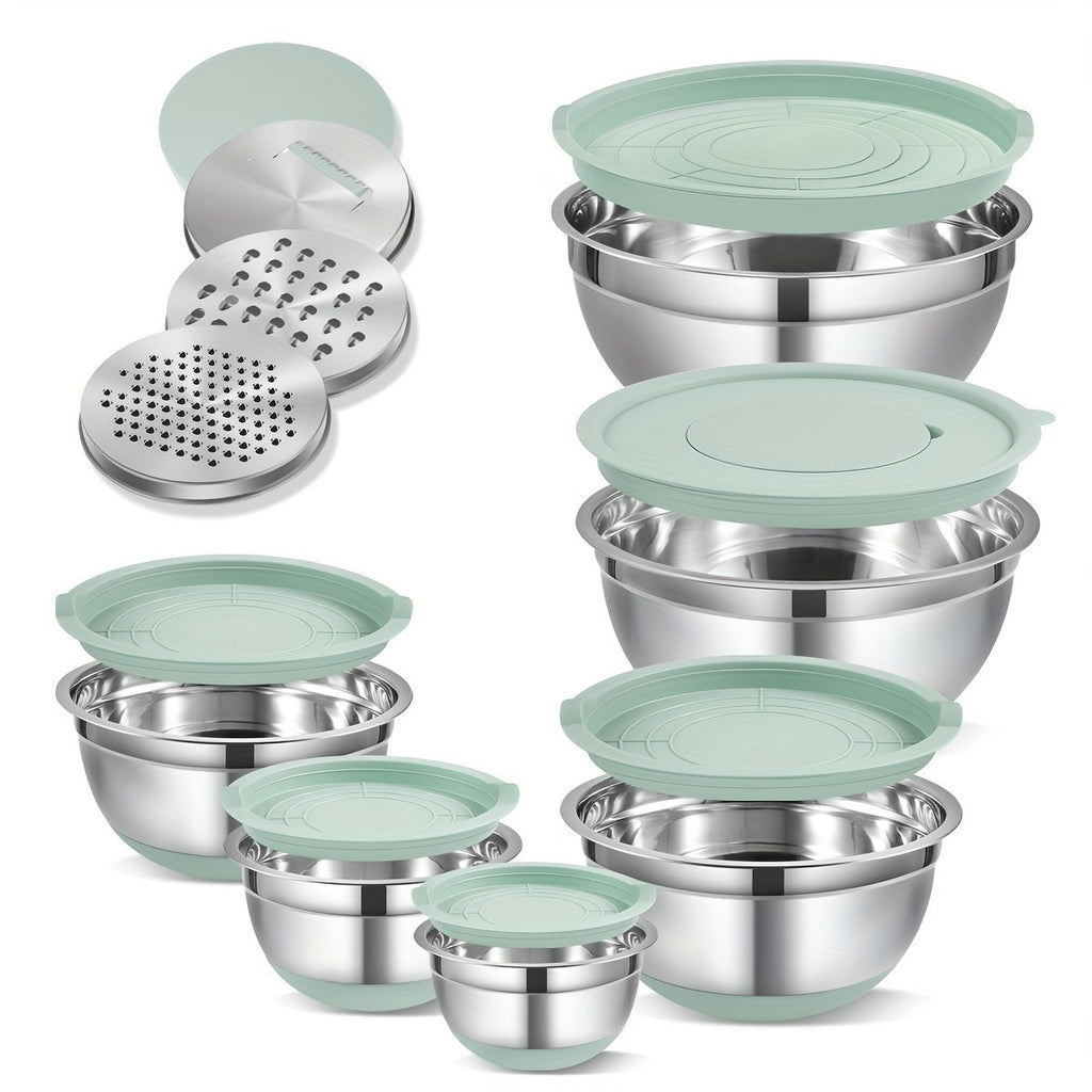 Stainless Steel Mixing Bowls with Lids