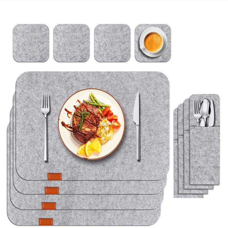 Home Guest Multi-person Felt Placemat Suit