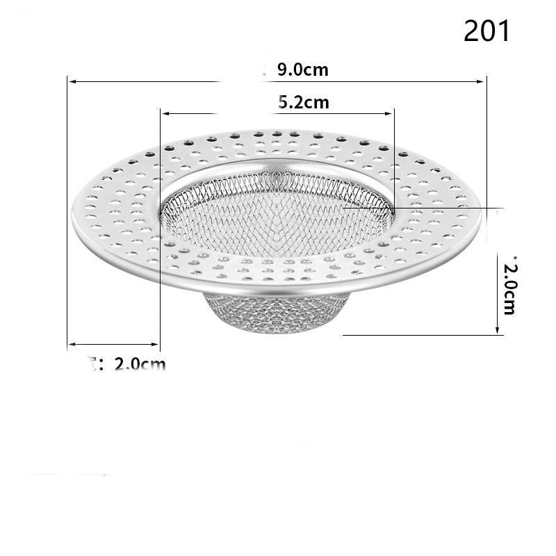 Floor Drain Filter Bathroom Hair Bath Room Sewer Anti-blocking Stainless Steel