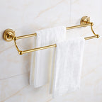 European-style Golden Towel Rack Bath Towel Rack Copper