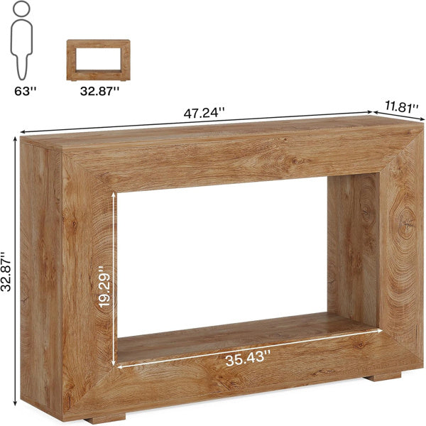 Wood Console Farmhouse Table