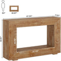Wood Console Farmhouse Table
