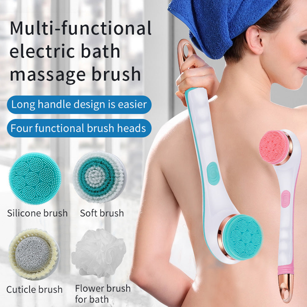 Electric Bath Brush Silicone Back Scrubber