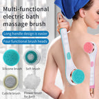 Electric Bath Brush Silicone Back Scrubber