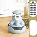 Octopus Pot Soap Dispensing Dish Brush