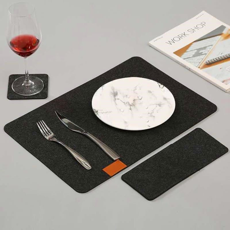 Home Guest Multi-person Felt Placemat Suit