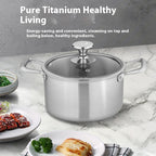 Light Luxury Pure Titanium Soup Pot Without Coating