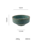 Household Rough Pottery Japanese Style Personality Creative Single Retro Rice Bowl