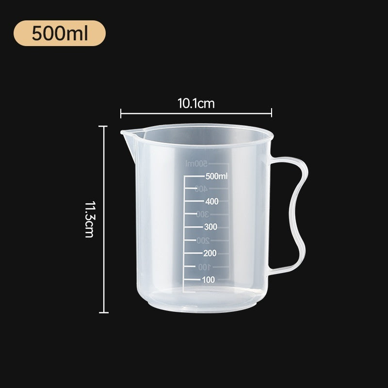 Measuring Cup Thickened Plastic Tape Graduated Glass Experiment Measuring Cup Beaker Measuring Cylinder Scale Plastic Cup