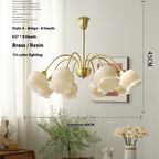Vintage Flower Chandelier Light for Living Room
