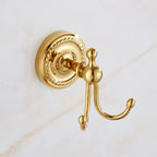 European-style Golden Towel Rack Bath Towel Rack Copper